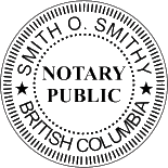 Seal BC Notary Public Style 1